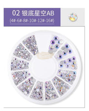 Flatback Nail Rhinestone Wheels - Available in 22 variants 2 Rhinestones
