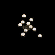 Flatback Pearl Jewelry Decoration - White & Gold Nail Art