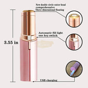 Flawlbss Brow Trimmer USB Rechargeable with LED Light Hair Remover Machine
