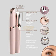 Flawlbss Brow Trimmer USB Rechargeable with LED Light Hair Remover Machine