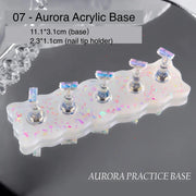 Aurora Nail Practice Display Stand with Magnetic Base | 07 Foil