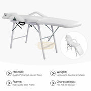 Foldable Beauty Salon Facial Bed/Chair | White