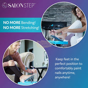 Foldable Deluxe Beauty Footrest with LED Magnifier and Fan Salon Furnishing