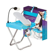 Foldable Deluxe Beauty Footrest with LED Magnifier and Fan Salon Furnishing
