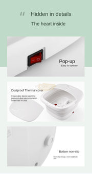Foldable Foot Tub with heat & massage rollers (No bubble massage function. No remote) Salon Furnishing