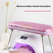 Foldable Hand Rest Manicure Station | Pink Nail Salon Accessories
