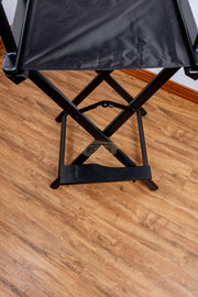 Foldable Makeup Artist Director’s Chair with Headrest | Black Furniture