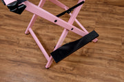 Foldable Makeup Artist Director’s Chair with Headrest | Pink Furniture