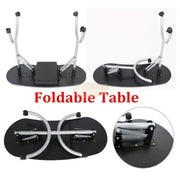 Foldable Manicure Station on Wheels with Carry bag - Black MT-005 Manicure Tables