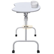 Foldable Manicure Station on Wheels with Carry bag - White MT-001 Manicure Tables