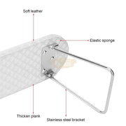 Foldable Microfiber Leather Hand Rest Manicure Station | White Nail Salon Accessories