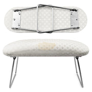 Foldable Microfiber Leather Hand Rest Manicure Station | White Nail Salon Accessories