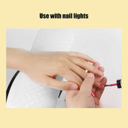 Foldable Microfiber Leather Hand Rest Manicure Station | White Nail Salon Accessories