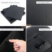 Folding Square Ottoman with Storage | Black | 36*36*36cm
