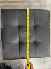 Folding Square Ottoman with Storage | Black | 36*36*36cm