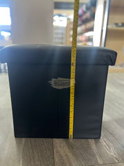 Folding Square Ottoman with Storage | Black | 36*36*36cm