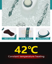 Foot Spa Bath Massager with Heat | Green/White Massage Foot Tub