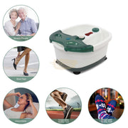 Foot Spa Bath Massager with Heat | Green/White Massage Foot Tub