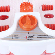 Foot Spa Bath Massager with Heat & Rollers SQ-368 | Orange/White Massage Foot Tub