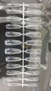 Full Cover Ballerina Nail Tips Clear 240 Tips Box No.1 Nail Tips