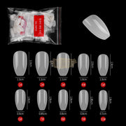 Full Cover Ballerina Nail Tips Natural 500 Tips Nail Tips