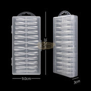 Full Cover Coffin Nail Tips Clear 240 Tips Box No.8 Nail Tips