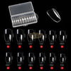 Full Cover Coffin Nail Tips Clear 240 Tips Box No.8 Nail Tips