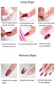 Full Cover Color Long Ballet Press On Nail 100 pieces/box Press On Nails