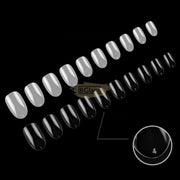 Full Cover Oval Nail Tips Clear 500 Tips Nail Tips