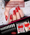 Full Cover Round Nail Tips Clear 500 Tips Nail Tips