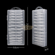 Full Cover Square Nail Tips Clear 240 Tips Box Box No.4 Nail Tips