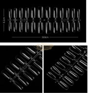 Full Cover Square Nail Tips Clear 240 Tips Box Box No.4 Nail Tips