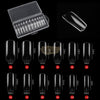 Full Cover Square Nail Tips Clear 240 Tips Box Box No.4 Nail Tips