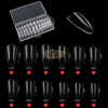 Full Cover Tear Drop Nail Tips Clear 240 Tips Box No.5 Nail Tips