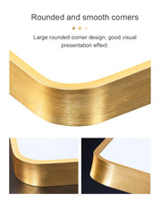 Full Length Mirror With Round Edges | Rose Gold