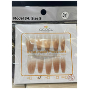 GCOCL SG011-34 Hand-Made Press On Nails S Press On Nails