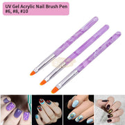 Gel Brush Set - 7 pieces Gel Brush