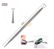 Gel Pusher Remover & Dotting Tool Silver Nail Salon Accessories