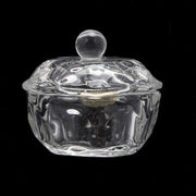 Glass Dappen Dish with Lid Cup