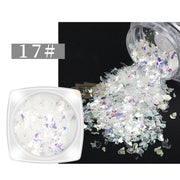 Glass Fragment Style Nail Sequins - Available in 18 designs 17 Nail Sequins