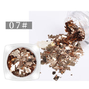 Glass Fragment Style Nail Sequins - Available in 18 designs 7 Nail Sequins
