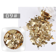 Glass Fragment Style Nail Sequins - Available in 18 designs 9 Nail Sequins