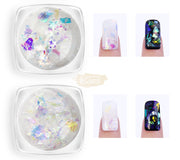 Glass Mix Nail Sequins Set - Available in 2 colors Nail Sequins