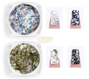 Glass Mix Nail Sequins Set - Available in 2 colors Nail Sequins