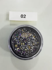 Glass Nail Rhinestone Diamond Crystal Stones - Available in 7 Colors A-02 Rhinestones