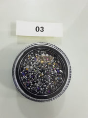 Glass Nail Rhinestone Diamond Crystal Stones - Available in 7 Colors A-03 Rhinestones