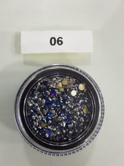 Glass Nail Rhinestone Diamond Crystal Stones - Available in 7 Colors A-06 Rhinestones