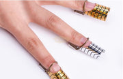 Gold Metal Reusable Extension Guide C Curve Shape 5 pieces Nail Art Tool