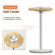 Gold T-Shape Drill Bit Cleaning Brush Drill Bit Brush