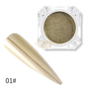 Golden Series Mirror Nail Powder with applicator - Available in 6 colors 1 Nail Powder